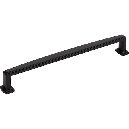 Jeffrey Alexander 192 mm CentertoCenter Matte Black Richard Cabinet Pull, PR 171-192MB